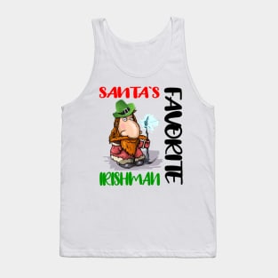 FUNNY SANTAS FAVORITE IRISHMAN Tank Top